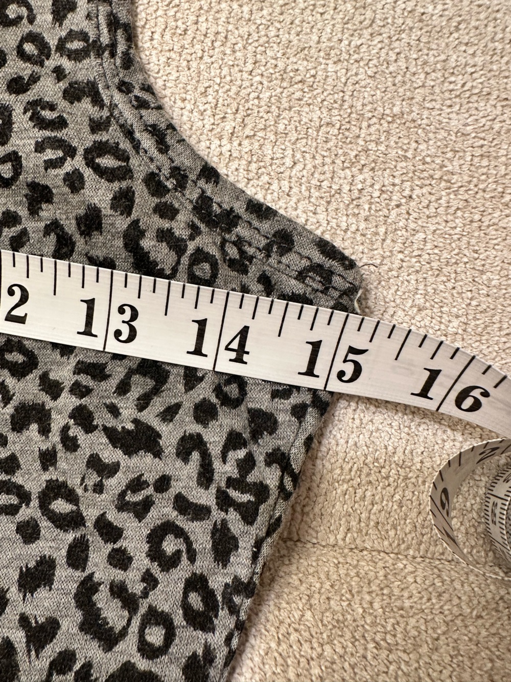 Gray Leopard Print Racerback Tank - Picture 2 of 3
